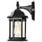 Nuvo Hopkins Outdoor Small Wall Lantern 1 Light Matte Black Finish 60/6119 - alternate 5